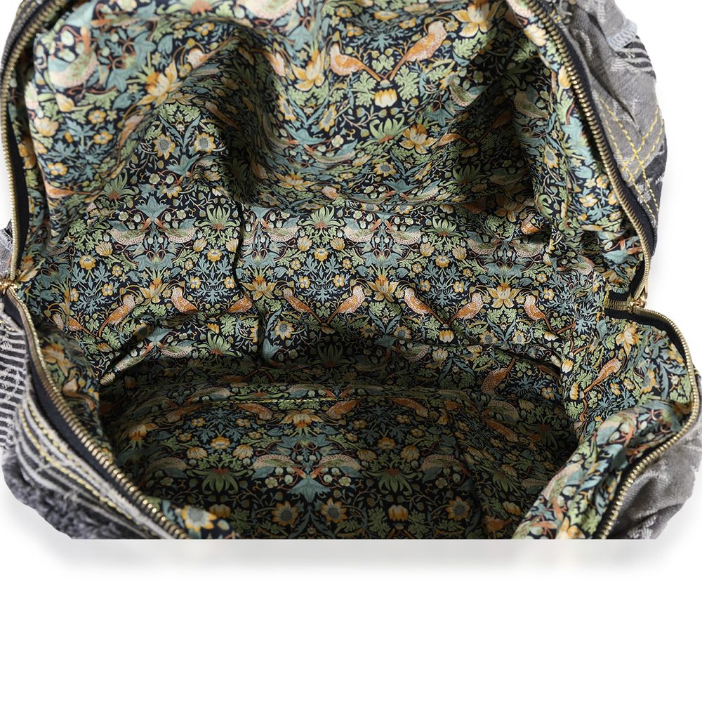 Louis Vuitton Gray Monogram Denim Patchwork Bowli… - image 8